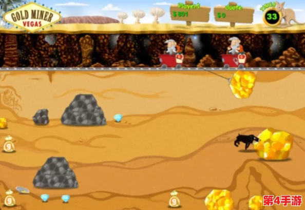 国产黄色一片：《黄金矿工》重制版来袭,挖掘童年回忆的经典游戏