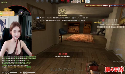 暴躁妹妹csgo暴躁老外玩游戏，激烈对抗引发网友热议，直播间瞬间沸腾！