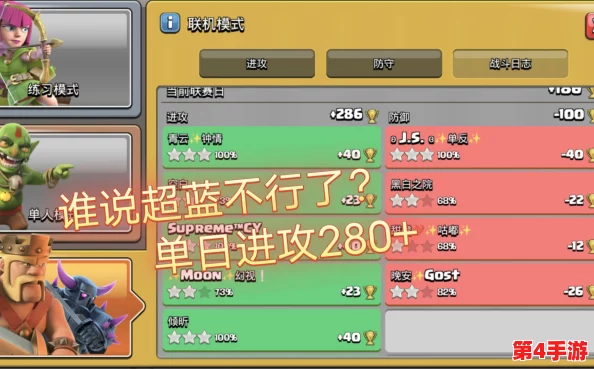部落冲突策略挑战：天武蓝胖猪极限三星征途，遗忘女王援兵下的逆转之战！